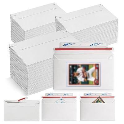180 Pack Rigid Card Envelopes for Trading Card Shipping, Self Seal 7×4.35 | 180 rigid card envelopes, 0.43 oz lightweight, fits standard toploaders, self seal closure for secure card shipping