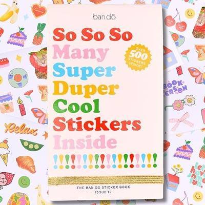 ban.do Aesthetic Planner Sticker Book, Issue 12 | Decal Pages with Over 700 Assorted Stickers, 35 Pages of Colorful Unique Stickers for Journals, Scrapbook, Calendars and More