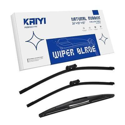 KAIYI 3 Windshield wipers Compatible with Honda CR-V 2023-2025 | Premium KAIYI Automotive Wiper Set,3 Pack with Front 24"/19" & Rear 10",All Weather Windshield Replacement Blades for My Car
