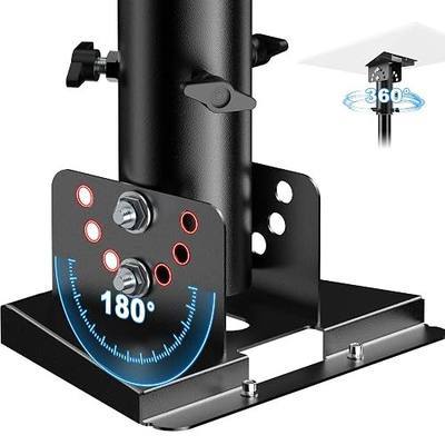 Starlink Gen 3/ Standard 4/4X Adjustable Pipe Adapter, Fits 1"-2.1" Poles | 180°Tilt & 360°Rotate, Wind-Resistant, Optimal Signal, Easy Installation for Homes, Roof, Wall, Backyard, RVs & More