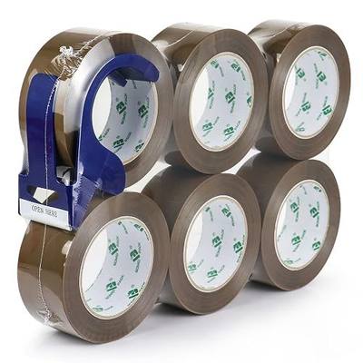BOMEI PACK Brown Packing Tape, 6 Rolls for 1.88 inches Wide, 110 Yards Per Roll,Heavy Duty Packaging Tape for Shipping Packaging Moving Sealing, 2.4mil Thick, 660 Total Yards