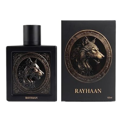 Rayhaan Wolf – Spicy, Gourmand, Amber, Woody – Eau de Parfum Spray Long-Lasting Fragrance for Men, 3.4 Ounce / 100 ml