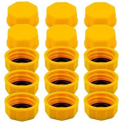 15 PCS 3/5 Gallon Gas Can Cap | Perfect Replacement for Gas Can Lids, Durable, Coarse Thread Design, Ideal for Portable Gas Cans and Metal Gas Tanks Yellow