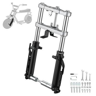 Mini Bike Suspension Kit, Front Forks for GMB100 CT100U Baja DB30 | Thickened Fork Plate Clamp CNC Aluminum, for Monster Mega Moto MMB80 MMB105, Coleman, Motovox MBX10 MBX11, Trailmaster Storm