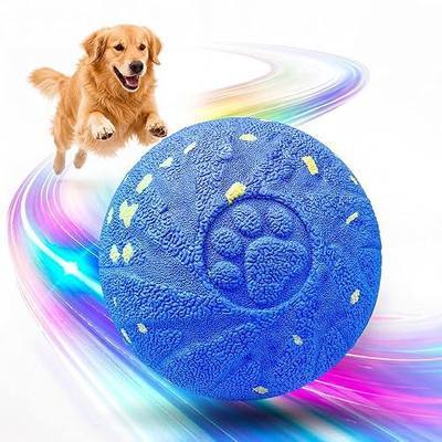 Smart Interactive Dog Toy Ball, 3 Automatic Bouncy Modes, Durable E-TPU Material for Chewing, Rechargeable and IPX7 Waterproof, Enrichment Toy Vibrating Ball for Medium and Large Dogs (Blue)