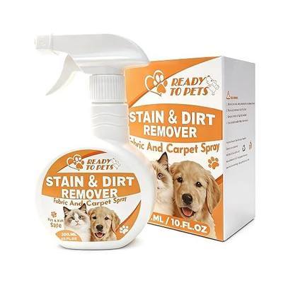Carpet Stain Remover – Dog & Cat Urine, Poop & Vomit Cleaner – Fabric Spray for Rugs, Bed Sheets, Curtains, Sofas, Upholstery & Car Floor