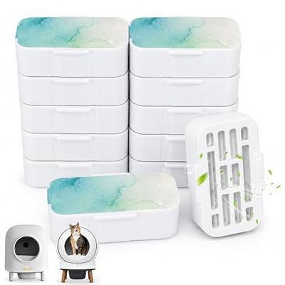 12 Pack Cat Litter Deodorizer Blocks Compatible with PetSafe & HHOLOVE | Plant-Based Odor Control, Compatible with PetSafe ScoopFree SmartSpin and HHOLOVE Self-Cleaning Litter Boxes, Freshness