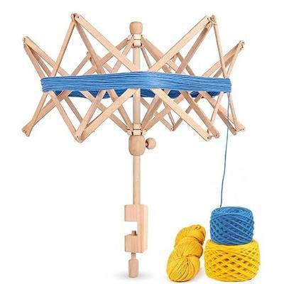 Wooden Yarn Swift, Foldable Yarn Umbrella Swift for Knitting and Crocheting, Smooth Quiet Anti-Static Rotation, Portable Craft Gift for Knitting & Crochet Lovers | Beech yarn swift, Foldable storage, Silent smooth spin