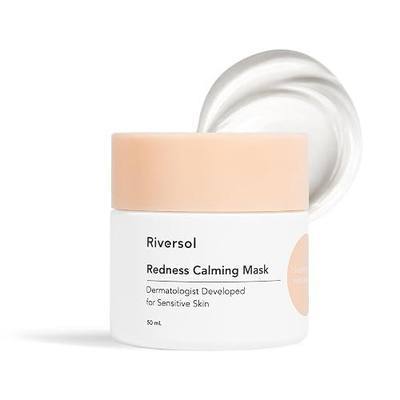 Riversol Redness Calming Overnight Cream for Rosacea & Sensitive Skin | Leave-On or Rinse-Off Overnight Skin Repair w/Hinokitiol, Niacinamide & Ceramides | Fragrance Free | Dermatologist Developed