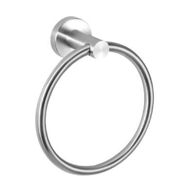 1 Pack #304 Stainless Steel Towel Ring,Round Design,Brushed Nickel Color