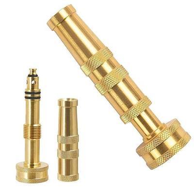 Garden Hose Nozzle Sprayer, High Pressure Metal Water Heavy Duty Hose Nozzle Leak-Proof & Adjustable Trigger for Garden, Patio, Car Wash, Pet Shower
