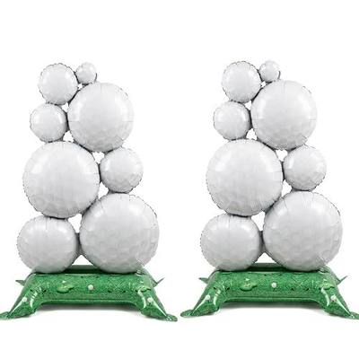 2 pcs Self Standing Golf Balloons, 59in Large Golf Birthday Foil Balloons | Sports Themed Birthday Party Decoration Indoor Outdoor Sports celebration Supplies