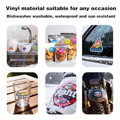 Custom Stickers Roll (1-6,000) Customizable Circle Sticker,– Personalized with Your Image, Photo, Text, or Logo | Waterproof Vinyl Labels for Business Branding