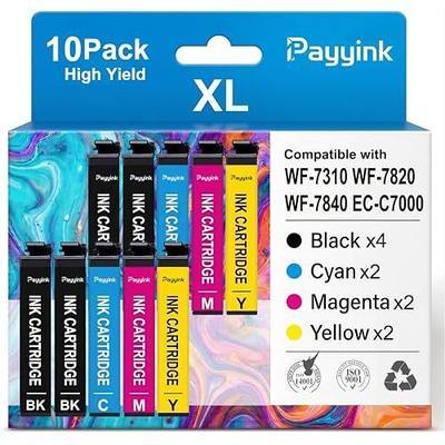 Remanufactured Replacement for Epson 812XL Ink Cartridges Combo Pack Replacement for 812XL Ink Cartridges Work with Workforce Pro WF-7840 WF-7820 WF-7310 EC-C7000 Printer (10 Pack)