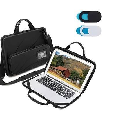 Laptop Case Hard Shell Bag,14.2-15.6 Inch, Laptop Sleeve Compatible with MacBook Air/Pro 13/Pro 14,HP Dell Acer, Laptop Travel Case,Computer Bag Carrier Protective with Shoulder Strap & Webcam Cover