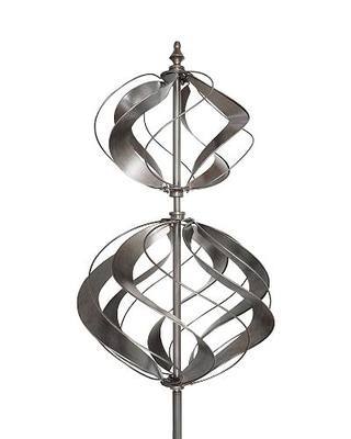 Wind Spinners Outdoor - 84" Large Metal Wind Sculptures Spinners | Kinetic Yard Art Spinner with Stake, Unique Globe Decor Gift for Garden Lover, Weather Resistant, Smooth & Elegant Spinning