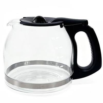 12-Cup Replacement Carafe Coffee Pot Compatible with Mr. Coffee Coffee maker Models# PLD12 PLD12-RB Series, Removeable Lid, Easy to Clean