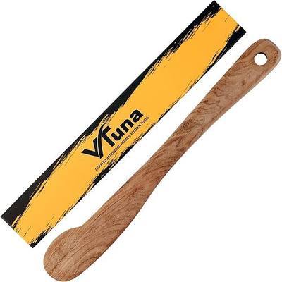 Wooden Peanut Butter Stirrer, Jam, Chillies Spreader - Works with Different Sizes of Jars, Easy Spreading Long Butter Spatula Knife.