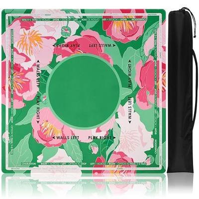 Mahjong Mat for Table - 31.5 x 31.5 x 0.08 Inch, Anti-Slip Noise Reduction Waterproof Gaming Table Cover for Mahjong Poker Card Games(Spring Garden)