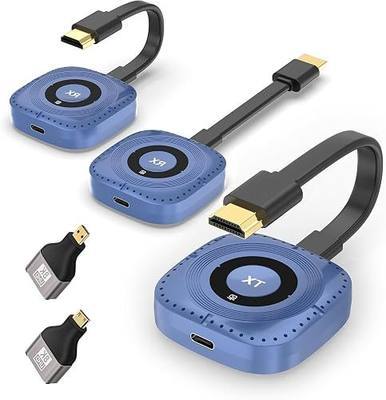 Wireless HDMI Transmitter and 2 Receivers, Wireless HDMI Extender | 4K Decode 1080P Output| Stream from PC/Laptop/Projector to Monitor/TV| 328FT Long Range| for Business/Conference/Home Theater