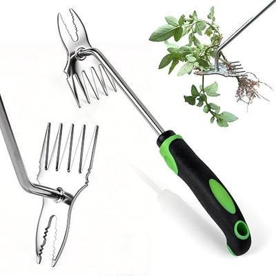 Ocean Pearl Weed Puller Tool, Weed Puller Hand Weeding Tool, Weeder Tool, Weed Remover Tool for Garden Tools & Gardening Hand Tools, Manual Dandelion Root Remover, Ergonomic Handle for Lawn Yard