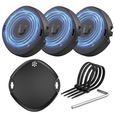Anti-Theft Magnetic Holder for AirTag Waterproof Lockable PC Hard Case 4pcs | Lockable PC AirTag Case with Strong Magnet, 3 Install Ways, Waterproof Shockproof for Car Truck Bikes Luggage & Outdoor Gear