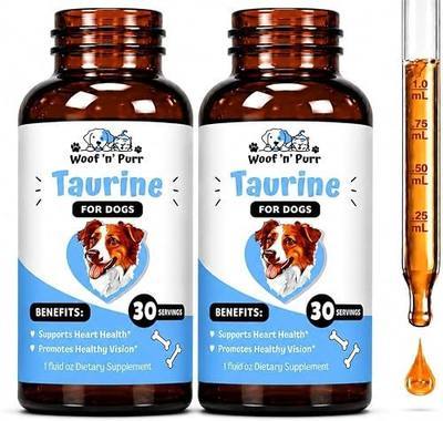 Taurine for Dogs - Taurine Supplement for Dogs - Supports Healthy Vision, Heart, Immune System, & Much More - Dog Heart Supplements - Dog Heart Health - Bacon Flavor (2)