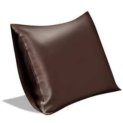 100% Pure Mulberry Silk Envelope Pillowcase for Hair and Skin No Zipper, 19 Momme Grade 6A, 1pc, Brown, King Size 20x36 Inches