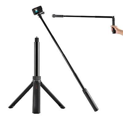 Selfie Stick Tripod Bullet Time Handle for Insta360 X5/X4, for DJI OSMO 360 Action 6/5 Pro, for GoPro Hero 13 Max 2, 50" Invisible Stick, Portable Lightweight Camera Tripod Stand with 1/4" Screw