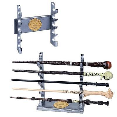 Wooden Wand Holder, 5 Tiered Wand Display Stand,Wall Mount or Desktop,Suitable for Wand Enthusiasts or Collectors to Display in The Living Room,Bedroom or Office