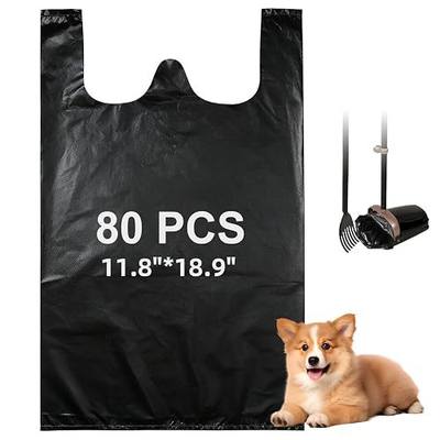 Pooper Scooper Bags Compatible with Arm and Hammer 80PCS | Dog Waste Bags for Swivel Bin & Rake Pooper Scooper,Bags for Pet Waste Refill