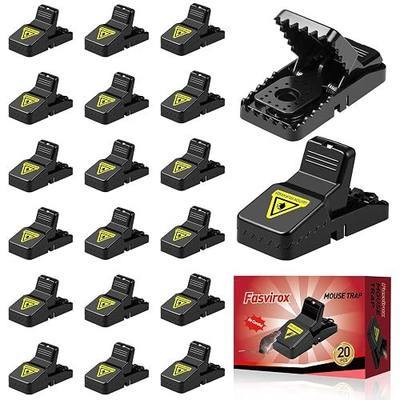 Mouse Traps Indoor for Home 20 Pack, Mice Traps for House, Reusable Mouse Trap that Work, Small Mice Catchers for Home Indoor, Quick Set Mousetraps High Sensitivity