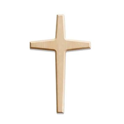 M UPTAOSUI 13 Inch Wooden Wall Cross, Solid Pine Hanging Cross for Home | Smooth solid pine with splinter-free finish. Built-in keyhole for easy hanging. Ideal for Christian home decor and gifts.