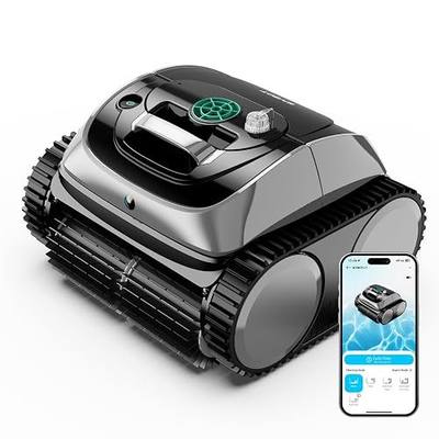 WYBOT C1 Cordless Robotic Pool Vacuum for Inground Pools, Professional | 4-in-1 Robotic Pool Cleaner for Above Ground Pool, 160 Mins Runtime, APP Countrol, Smart Navigation with Powerful Suction