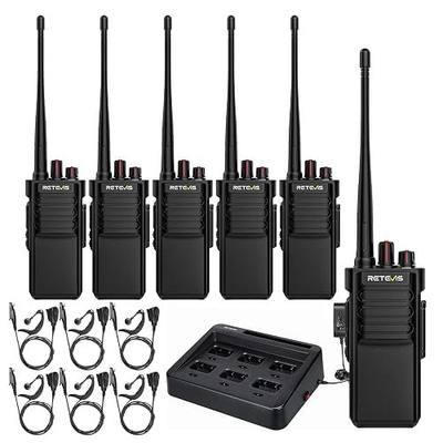 Retevis RT29G 2 Way Radio Long Range with 6 Way Charger, Construction,6Pack | 5W RT29 Upgraded,Professional Heavy Duty Walkie Talkies,Type C,24hr Runtime,Earprice,Shockproof,Repeater Compatibility,GMRS