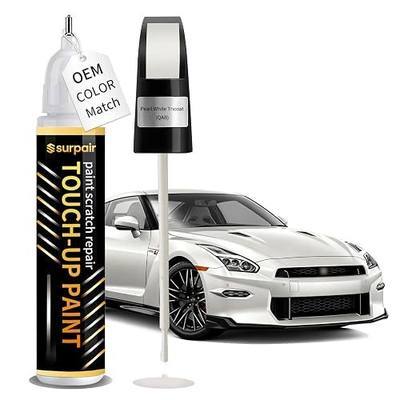 Pearl White Tricoat QAB Touch up Paint for Nissan OEM Color Match Car Scratch Repair Kit for Nicks & Chips Scratches Quick & Easy Paint Fix 2-In-1 Car Scratch Remover Pen