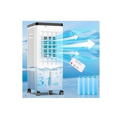 Portable Air Conditioners, Swamp Cooler,Evaporative Air Cooler, Cooling Up to 20H, Windowless Portable Air Conditioners with 4 Ice Pack, Ac Unit for Room Kitchen Bedroom Garage Pets(3.1GAL)