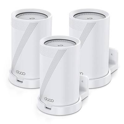 XLTTYWL® Wall Mount for TP-Link Deco WiFi 7 & 6E Mesh Router, 3-Pack | Fits Deco BE63/65/67/68/XE75 Pro/5300/X80/X75, Durable ABS+PC, Vented Cooling ABS for Smart Home & Office