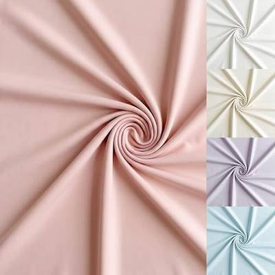 Q&J Fabric Co. 3 Yards Cooling Sun Protection Spandex Fabric 90% Polyester 10% Spandex 69 Inch Wide Dusty Pink UPF 30+ 4 Way Stretch Fabric by the Yard for Sewing Clothes Activewear and Dresses