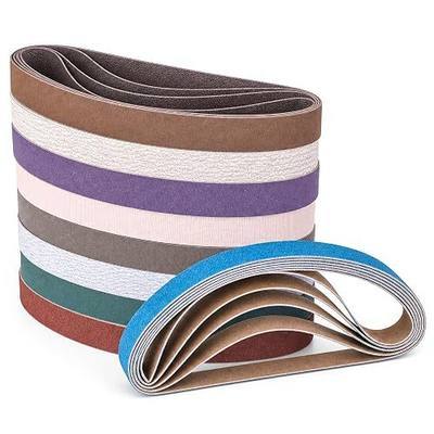 45PCS 1/2" x 12" Sanding Belts - 80 to 5000 Assorted Grits –for Sanding, Shaping, Polishing Wood, Plastic, Metal & Fiberglass, for Work Sharp Knife & Tool Sharpener (WSKTS & WSKTS-KT/Mk.1 & Mk.2)