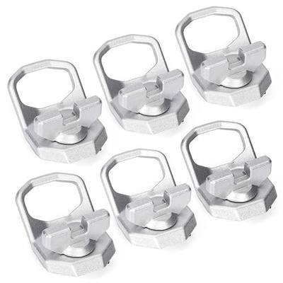 6pcs 2890894 2889620 Lock and Ride Max D-Rings, UTV Tie Down Anchor | For Polaris Ranger/Crew XD 1500 & Xpedition XP/XP5/ADV/ADV5 2024-2026, Aluminum Alloy, 150lbs Load-Bearing, Rust Resistance