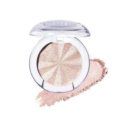 JUDYDOLL GLOW MAGNIFY HIGHLIGHTER, Ultra Fine Moist Texture, Multi-Use Face Highlighter for Cheekbones, Nose, Eyes, Collarbone, All Skin Tones (03 Champagne Veil)