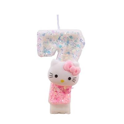 Anime Birthday Number 7 Candles, Cute Birthday Cake Decorations, Perfect for Party Supplies
