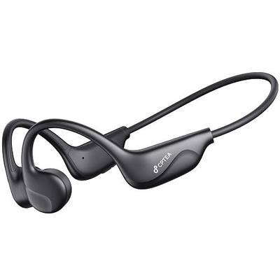 Bone Conduction Headphones, Open Ear Sports Headphones, Wireless Earbuds with Mic, Bluetooth 6.0, 10H Playtime, IPX5 Sweatproof, Lightweight Secure Fit for Running, Cycling, Gym, Black