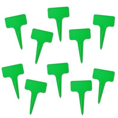 200 Pcs Thick T-Type Plant Labels, 4 Inch Waterproof PP Hard Plastic Garden Markers, Reusable Nursery Tag Stakes for Indoor Outdoor Potted Plants, Seedlings, Flowers, Vegetables & Herbs(Green)