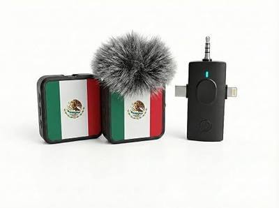 Anthem Air 3-in-1 Wireless Microphone Set for iPhone & Cameras with Noise Rejection, Wind Screen, 8 Hours Battery, Earbud Monitoring and Device Charging