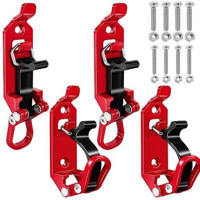 4 Pcs Shovel Mount for Truck Roof Rack with Holder Wall Mounting Kit | Heavy Duty Metal Rubber Clamp Jeep ATV UTV Offroad Car Shovel Holder Fit 0.67-1.57" Diameter Pole Tools Garage Storage