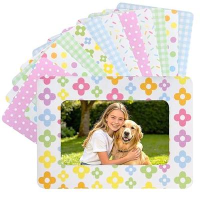 12Pcs Magnetic Picture Frames for 4"x6" Photo, Locker Accessories for Girls | 6 Colors, Cute Back to School Gifts, Classroom Decorations Supplies, Refrigerator Decor, Pastel