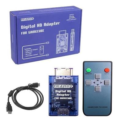 Sehawei NGC HDMI™ Adapter for NGC DOL-001, Supports 2X Line Doubler & Scanline, Plug & Play No Lag Gaming Video Converter with IR Remote