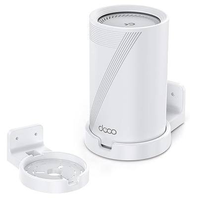 XLTTYWL® Wall Mount Holder for TP-Link Deco WiFi 7 & 6E Mesh Router, 1 Pack | Fits Deco BE63/65/67/68/XE75 Pro/5300/X80/X75, Durable ABS+PC, Bottom Ventilation Stops Overheating, Hidden Cable Winder